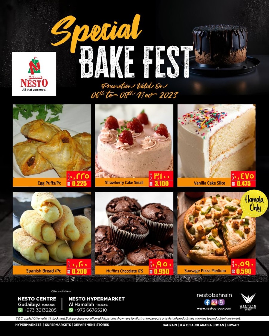 Nesto Special Bake Fest Deal Flyer Bahrain Offers Today