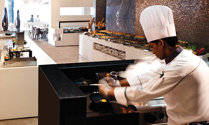 Breakfast, Lunch, or Dinner Buffet with Drinks For Up to Six at Rosewater-Jumeirah at Etihad Towers (Up to 53% Off)