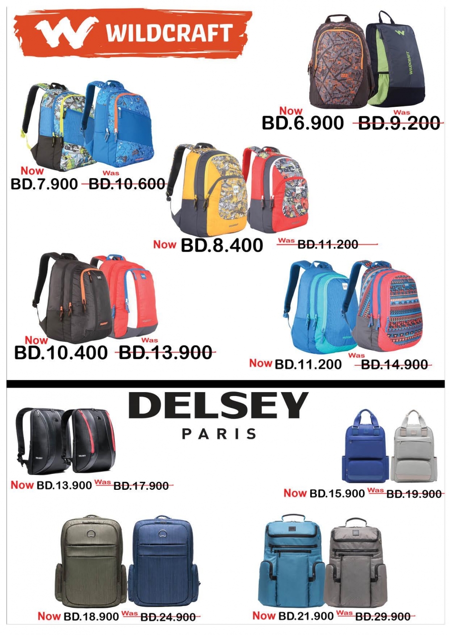 back bags offers