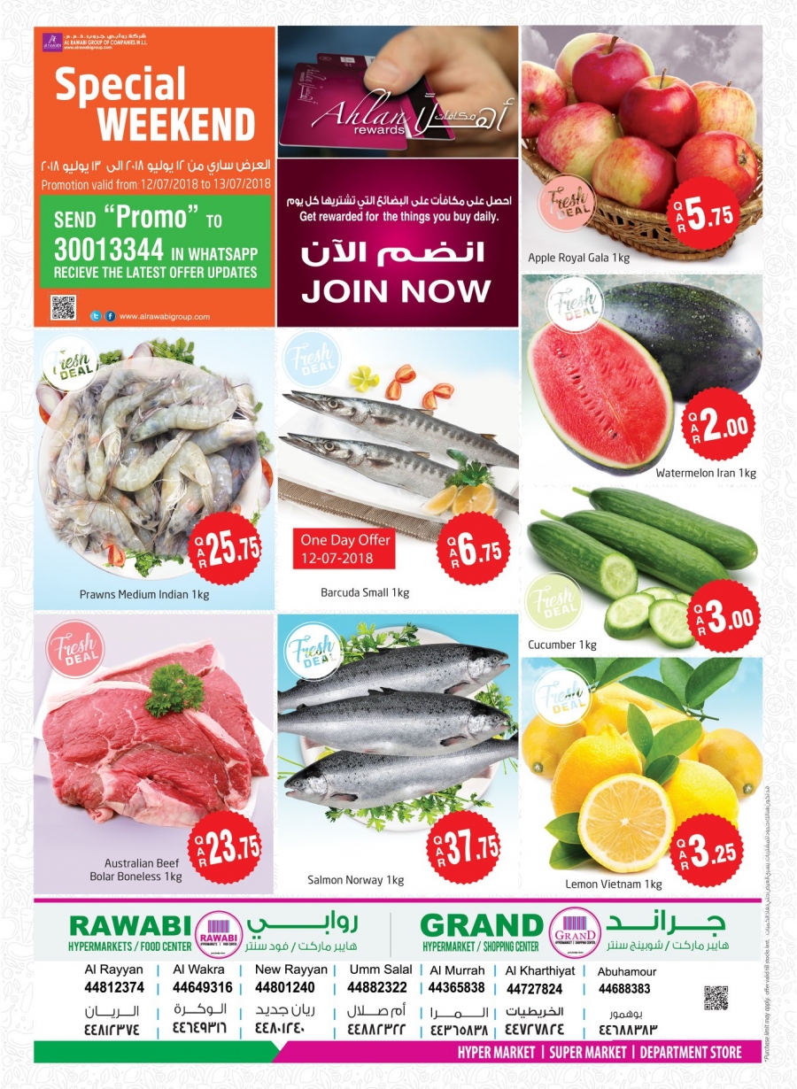 Rawabi Hypermarket Special Weekend Offers In Qatar