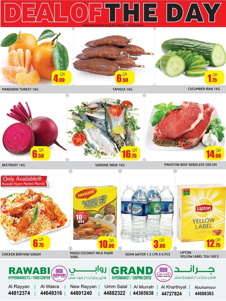 Rawabi Hypermarket Deal Of The Day In Qatar On 22 October