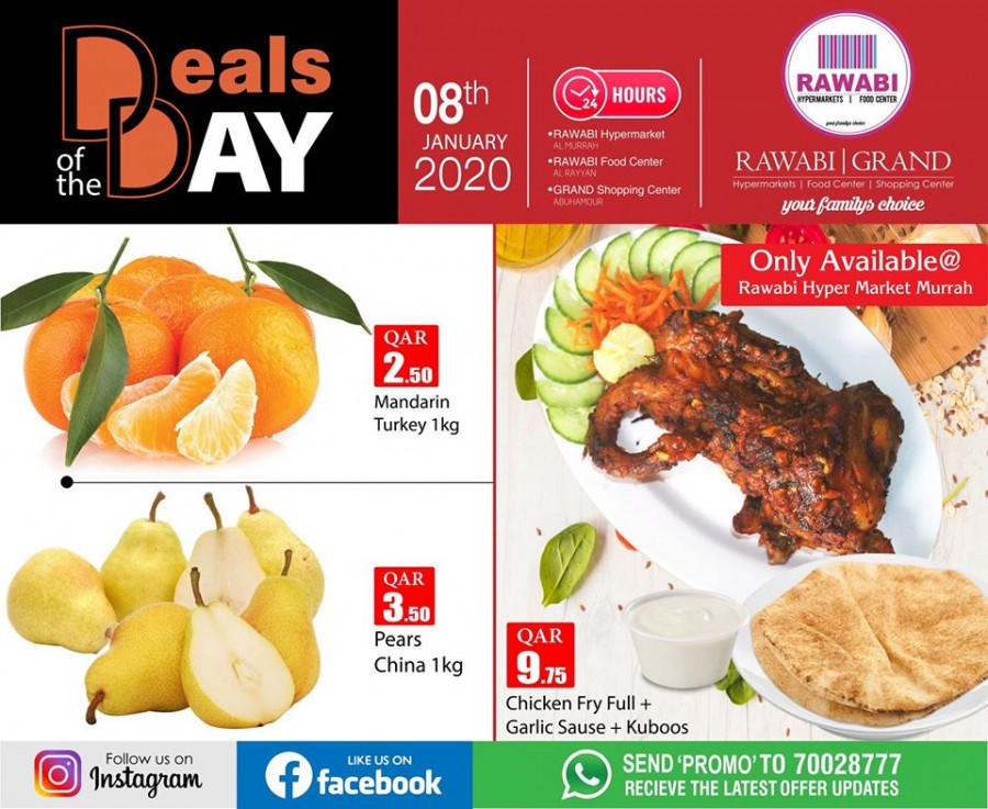 Rawabi Hypermarket Qatar Deal Of The Day 08 January 2020