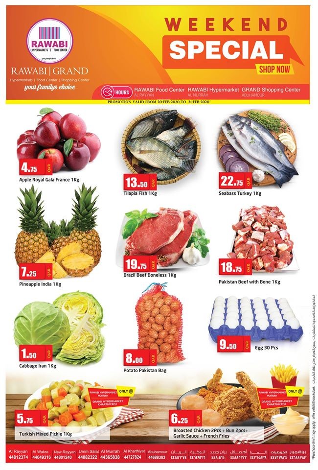 Rawabi Hypermarket Qatar Special Weekend Offers