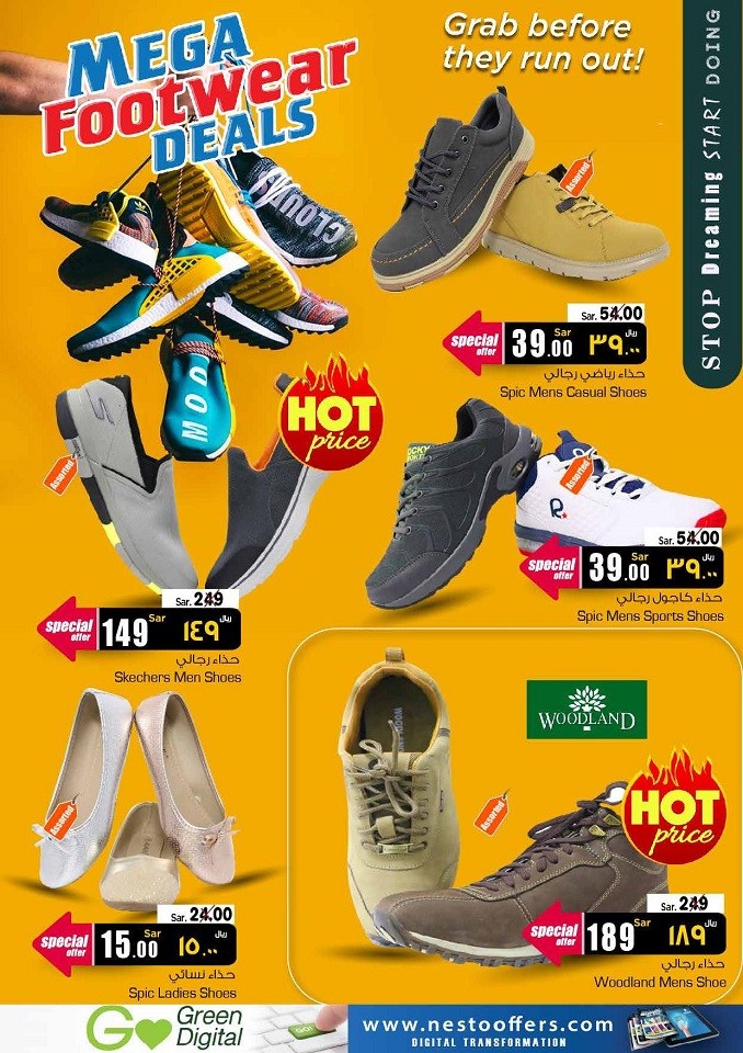 Nesto Hypermarket Riyadh Mega Footwear Deals Nesto Offers