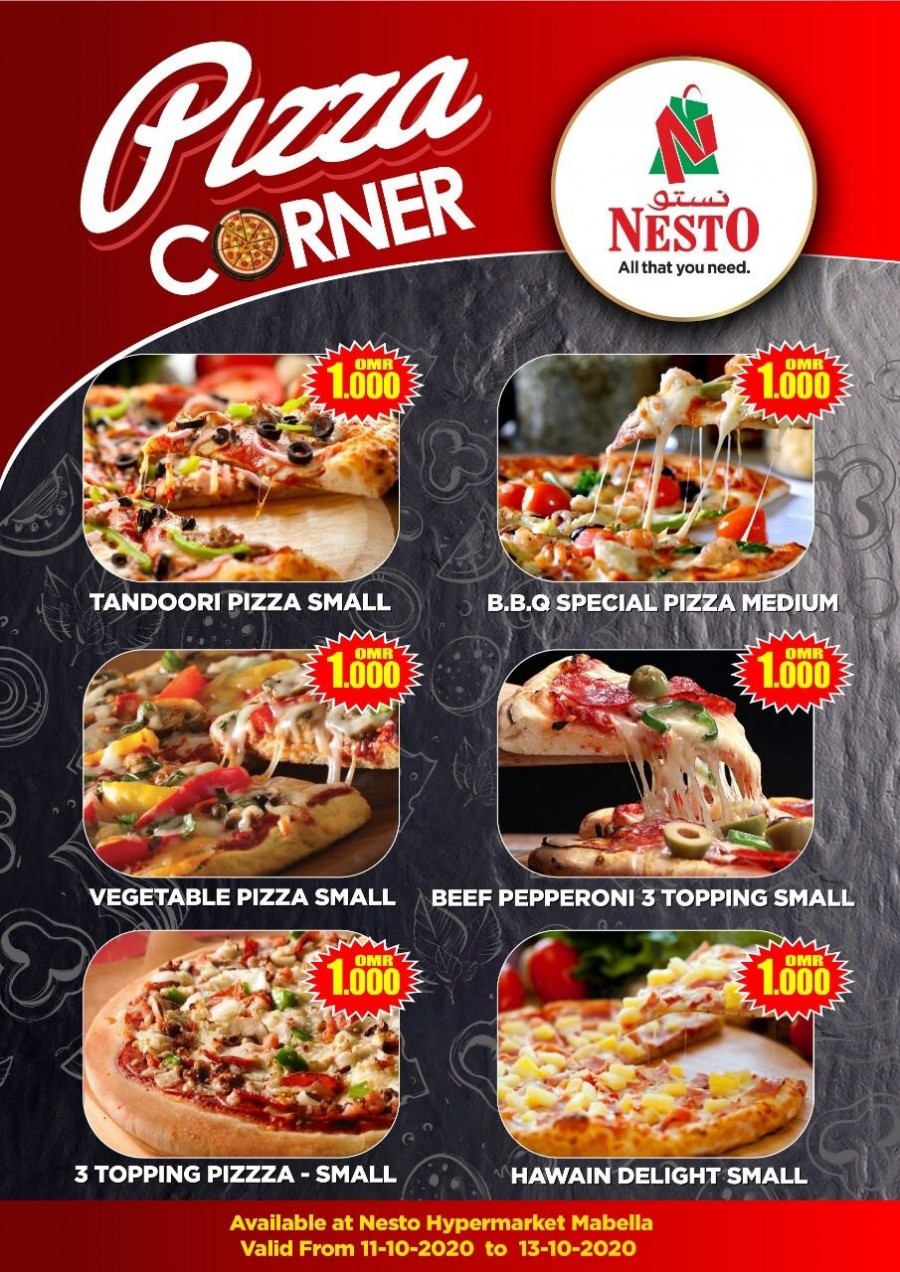 Nesto Hypermarket Mabella Oman Pizza Corner Offers