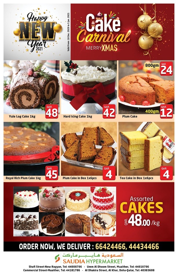 Saudia Hypermarket Qatar Cake Carnival Offers | Qatar Deals