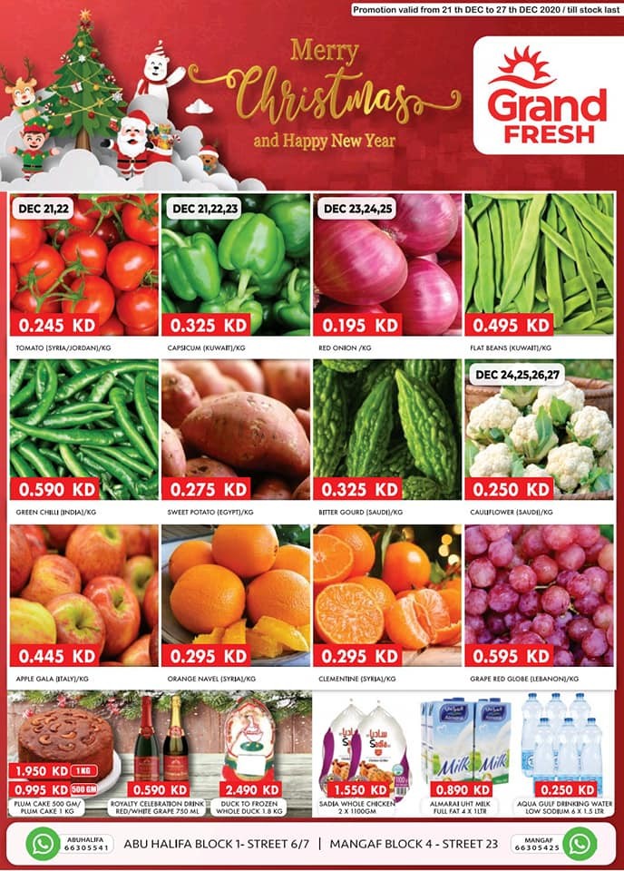 Grand Fresh Kuwait Christmas & New Year Offers