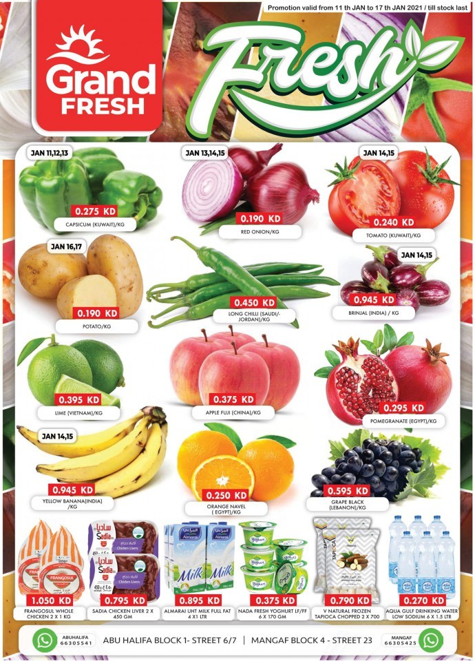 Grand Fresh Abu Halifa & Mangaf Super Weekly Offers