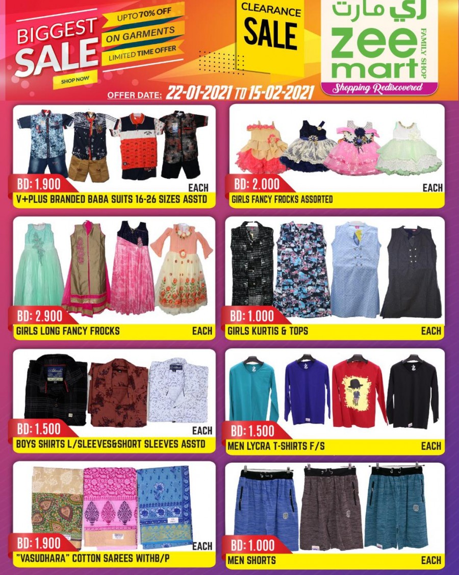 Zeemart Family Shop Clearance Sale