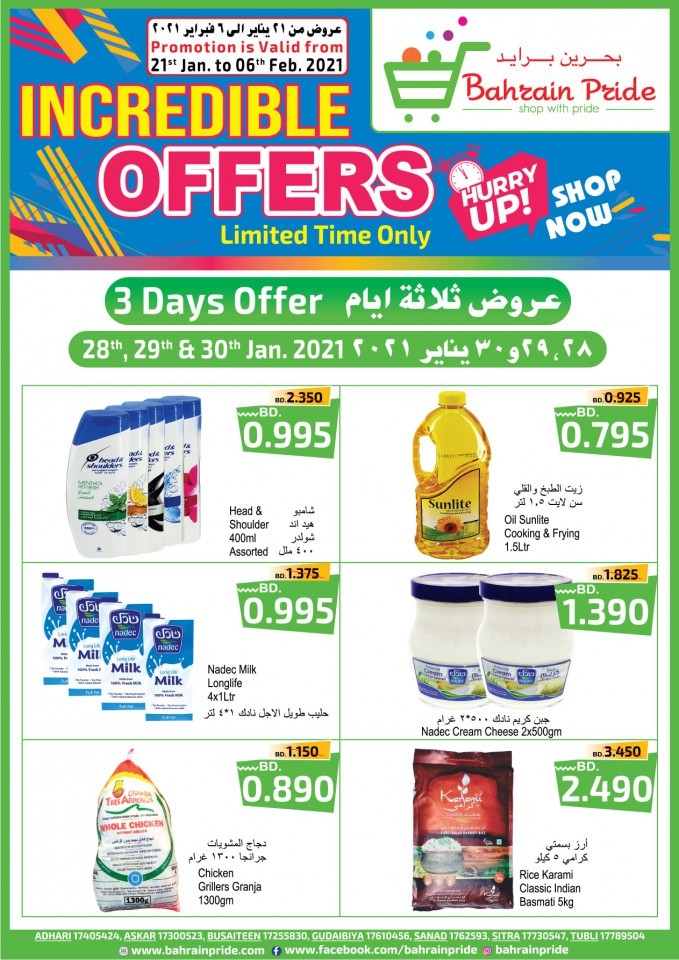 Bahrain Pride Incredible Offer