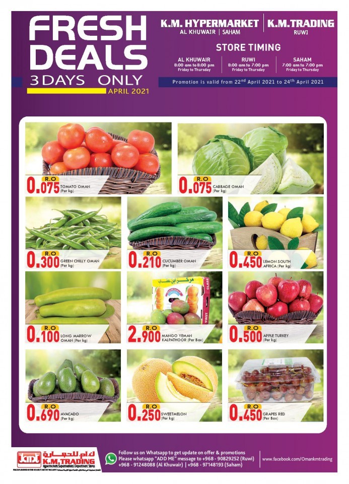 KM Trading & Hypermarket Fresh Deals | Oman Todays Offers