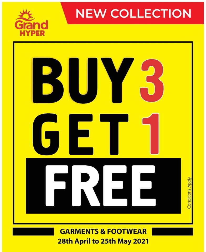 Grand Hyper Buy 3 Get 1 Free Deals | Grand Hyper Offers