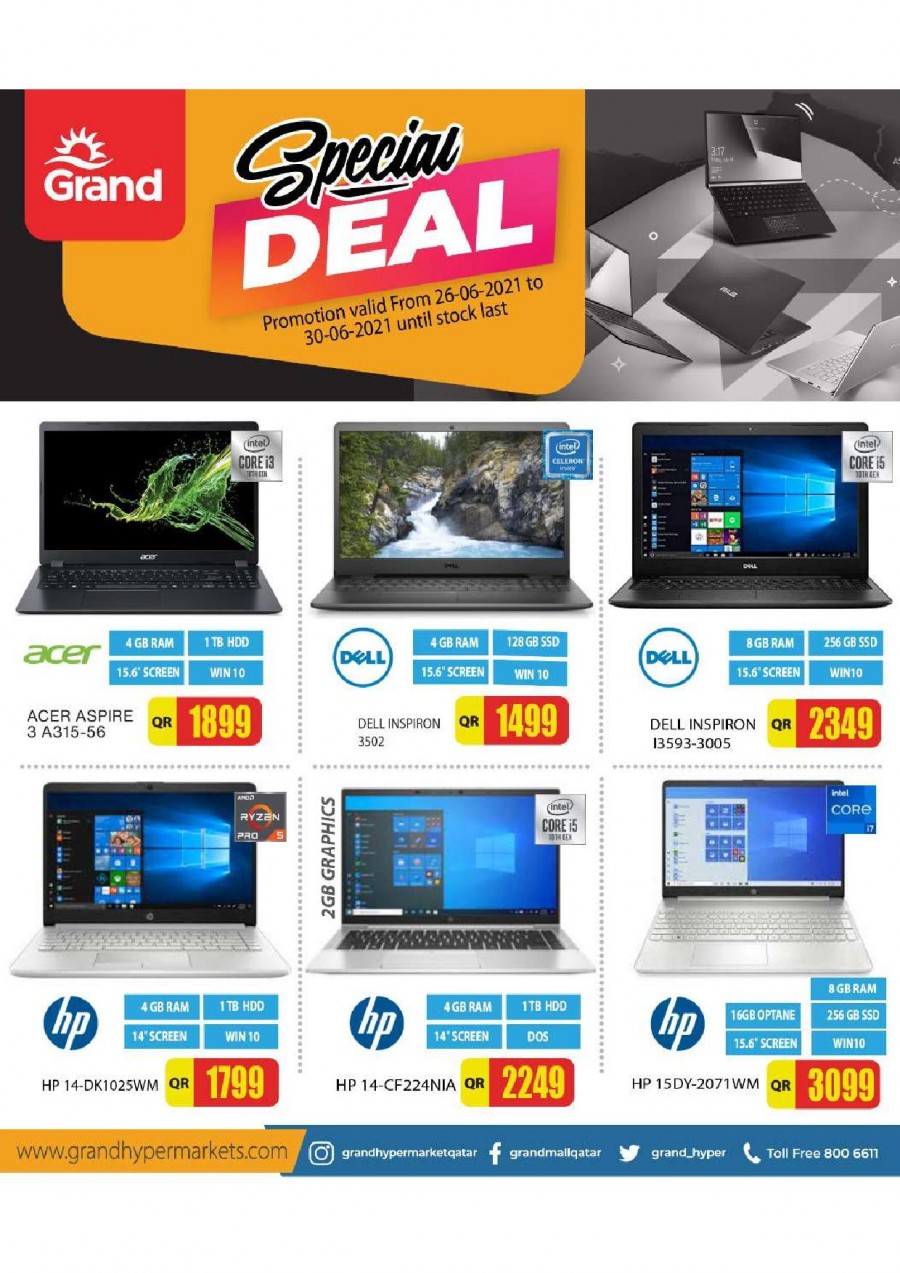 Grand Hypermarket Laptop Special Offers Qatar Offers