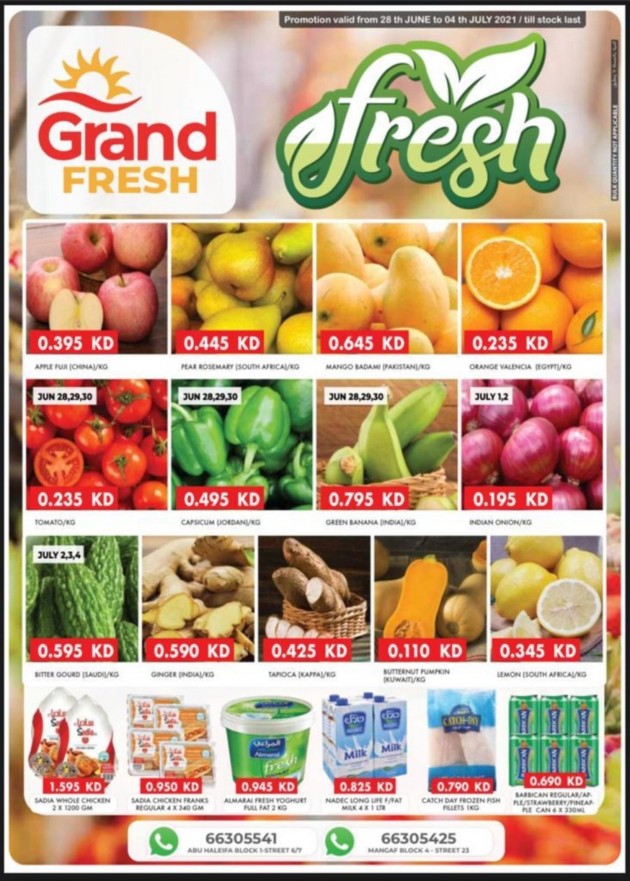 Grand Fresh Midweek Promotion | Kuwait Offer Leaflets