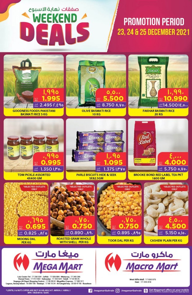 Mega Mart Weekend 23-25 December 2021