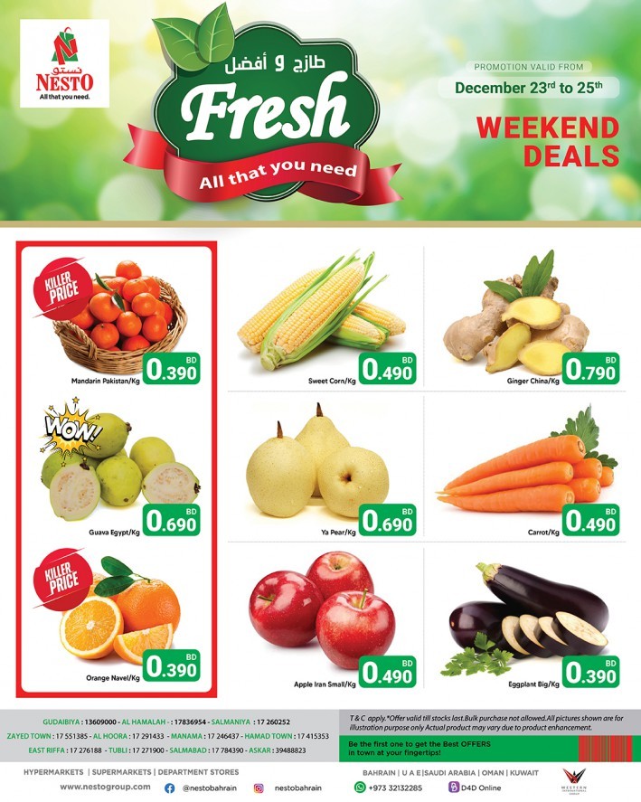 Nesto Fresh Deals 23-25 December 2021