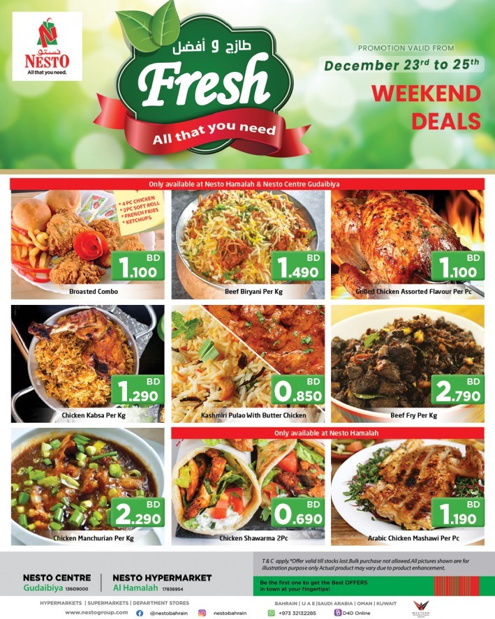 Nesto Fresh Deals 23-25 December 2021