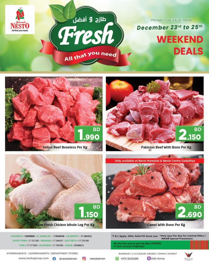 Nesto Fresh Deals 23-25 December 2021