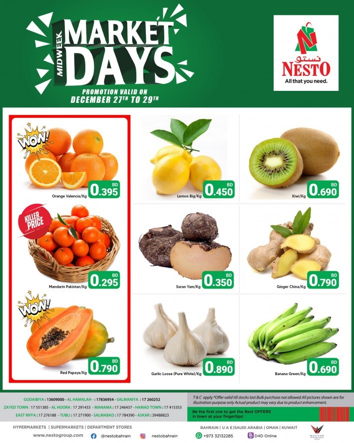 Nesto Market Days 27-29 December 2021