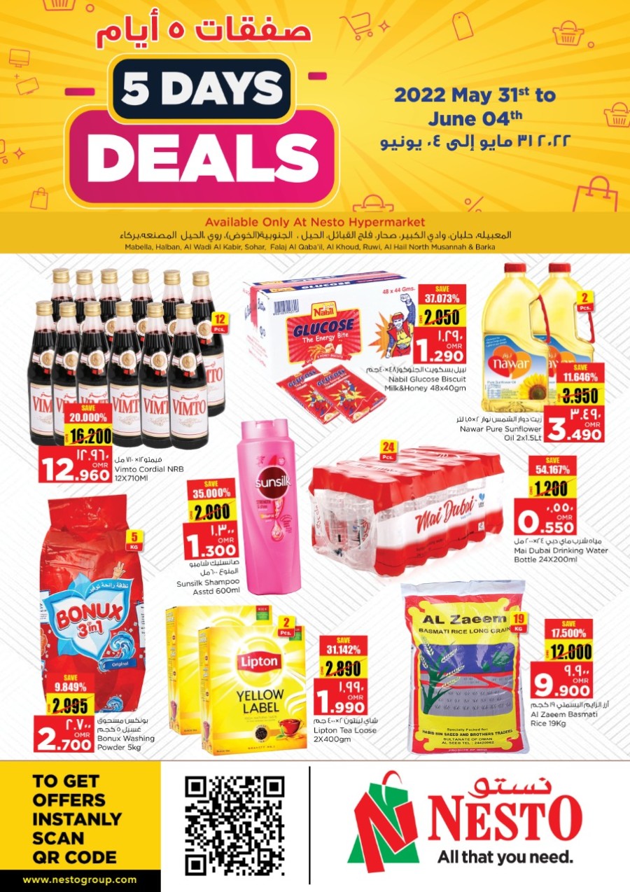 Nesto Hypermarket 5 Days Deals | Oman Nesto Offers Today