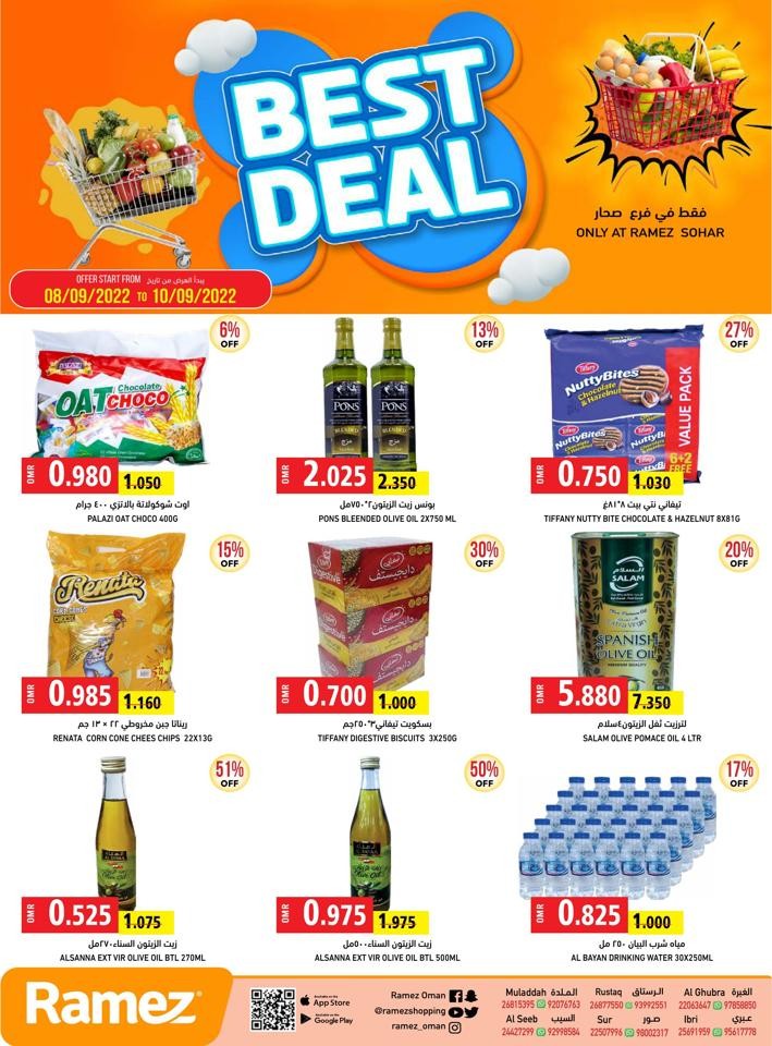 Ramez Hypermarket Sohar Best Deal 8-10 September 2022