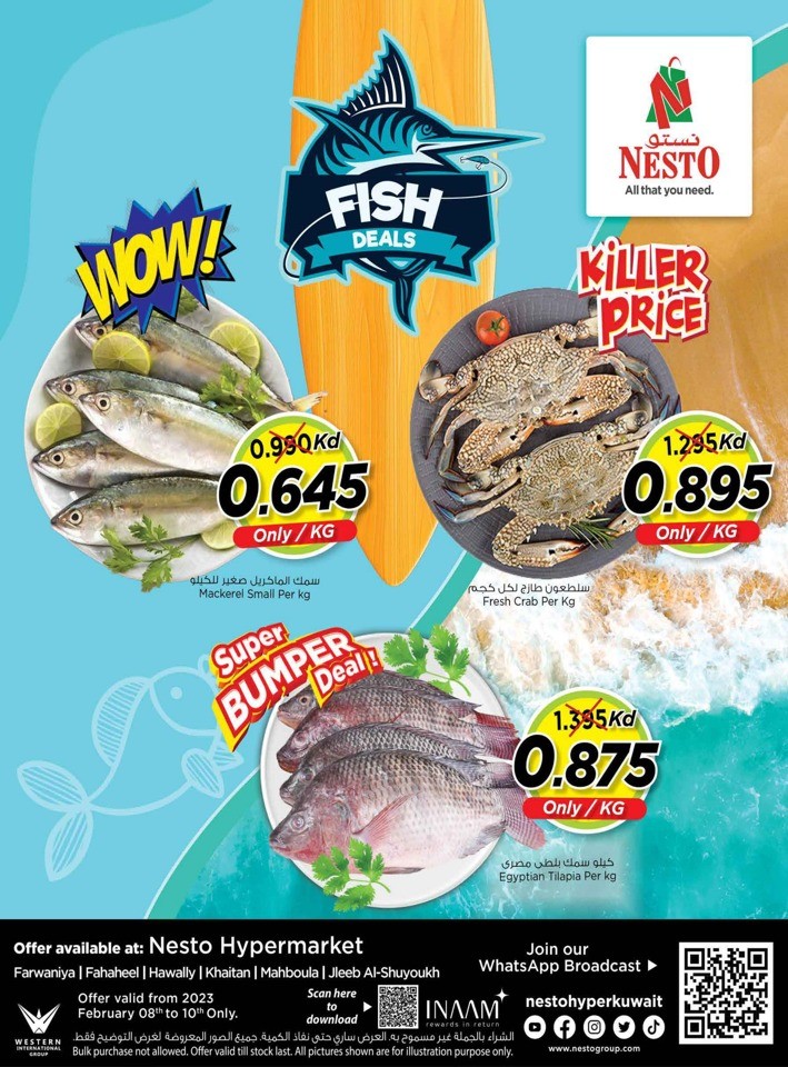 Nesto Hypermarket Kuwait Fish Deals 810 February 2023
