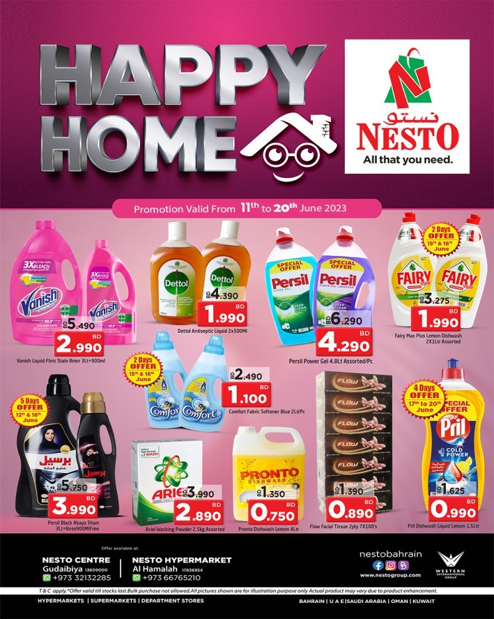Nesto Happy Home Offer Bahrain Nesto Shopping Offers Today