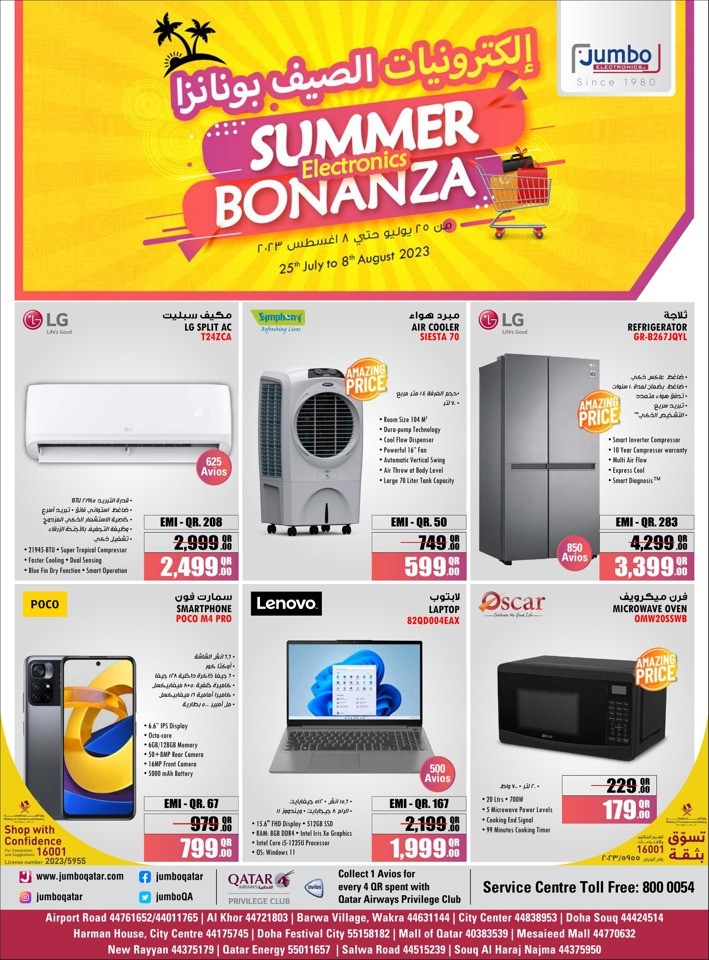 Jumbo Electronics Summer Electronics Bonanza Flyer