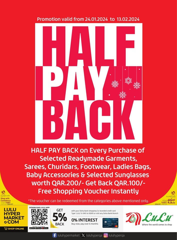 Lulu Half Pay Back Promotion Lulu Qatar Offers 2024 Flyer   36412 0 Lulu Half Pay Back Promotion 