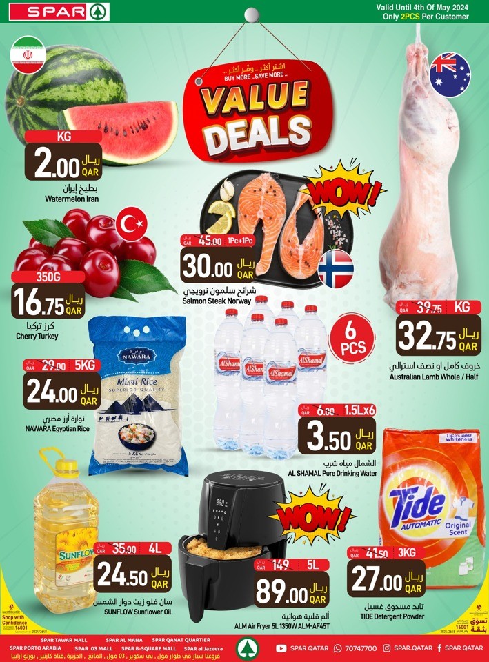 Spar Hypermarket Wow Value Deals Flyer | Qatar Offers Today