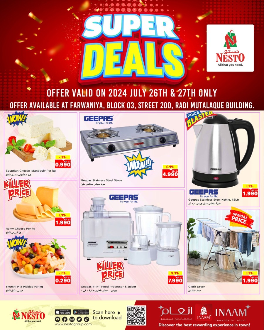 Nesto Farwaniya Super Deals | Nesto Kuwait Offers Today