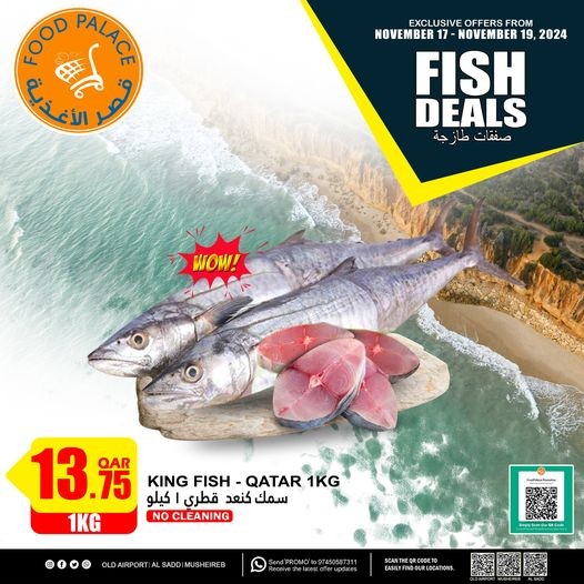 Food Palace Supermarket Fish Deals 17-19 November 2024