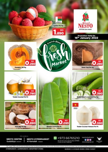 Nesto Fresh Deals on 16 January 2022