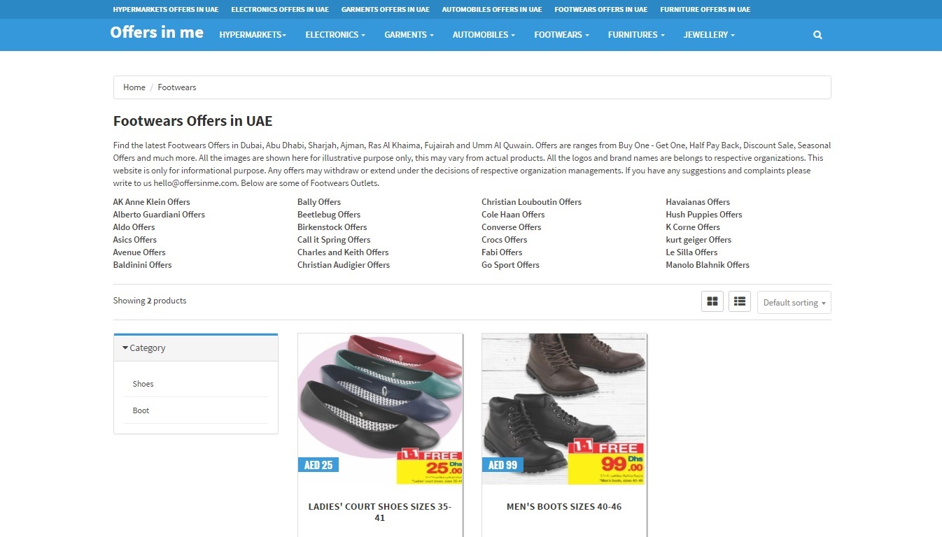 Saudi Arabia Footwears Offers & Deals