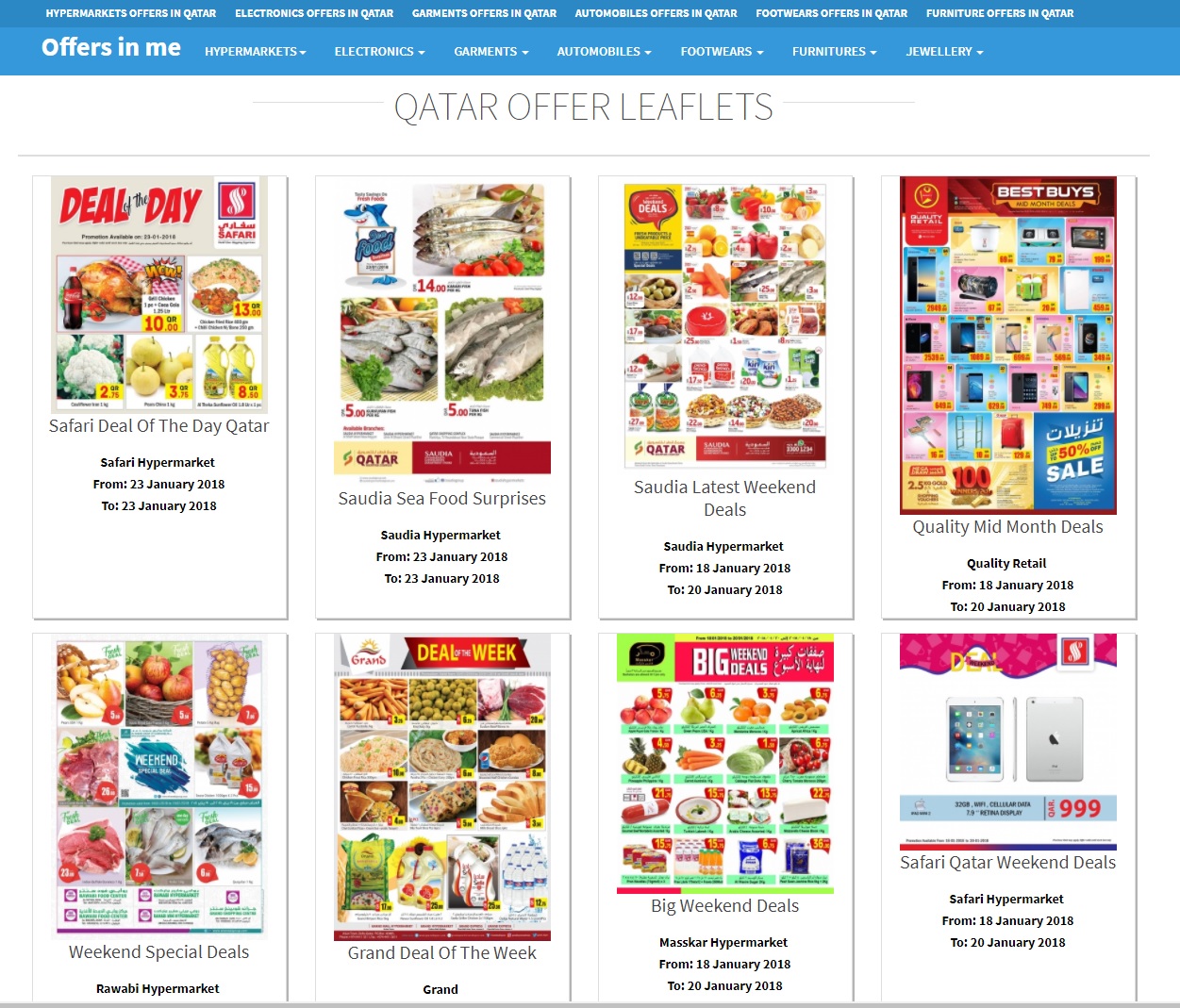 All Latest Qatar Offers and Deals in One Website